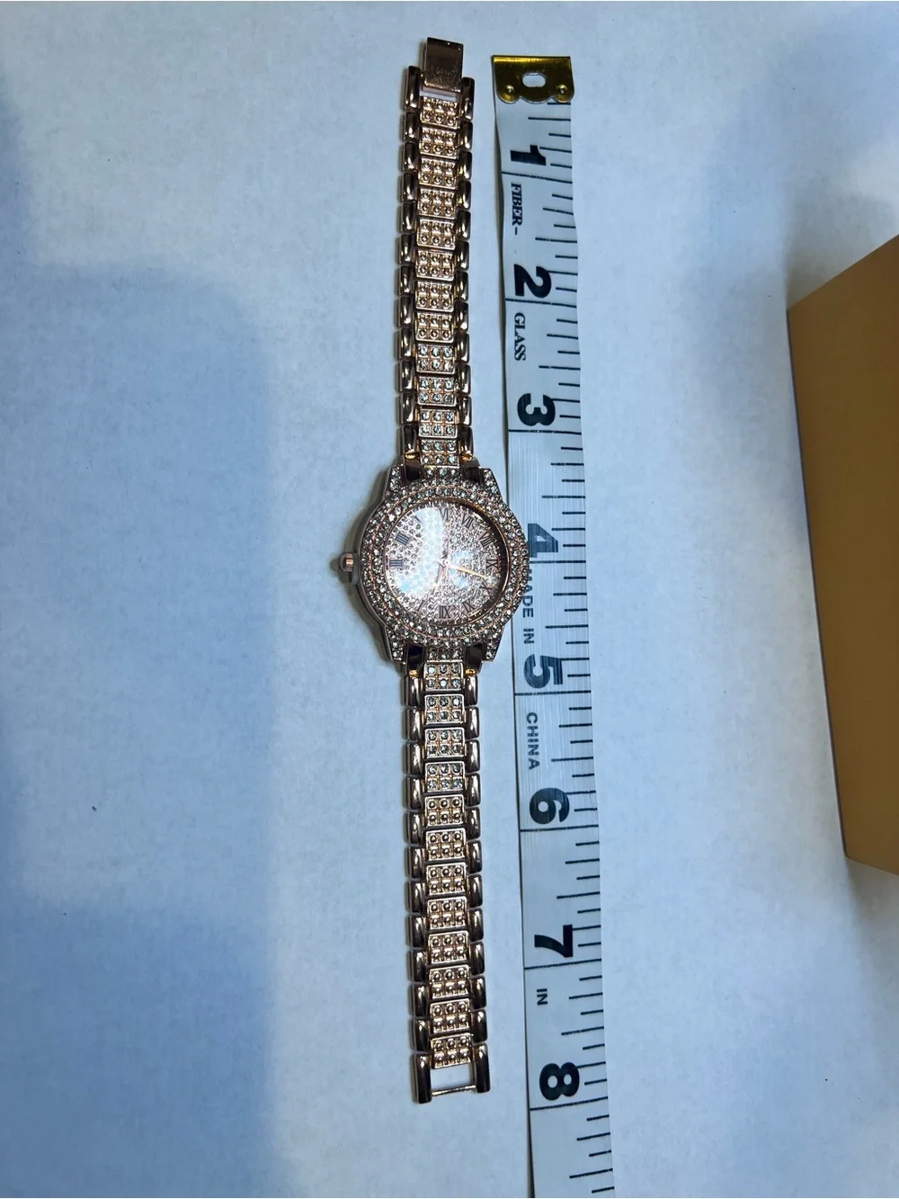 Rose Gold CZ stone Women's Bracelet Watch